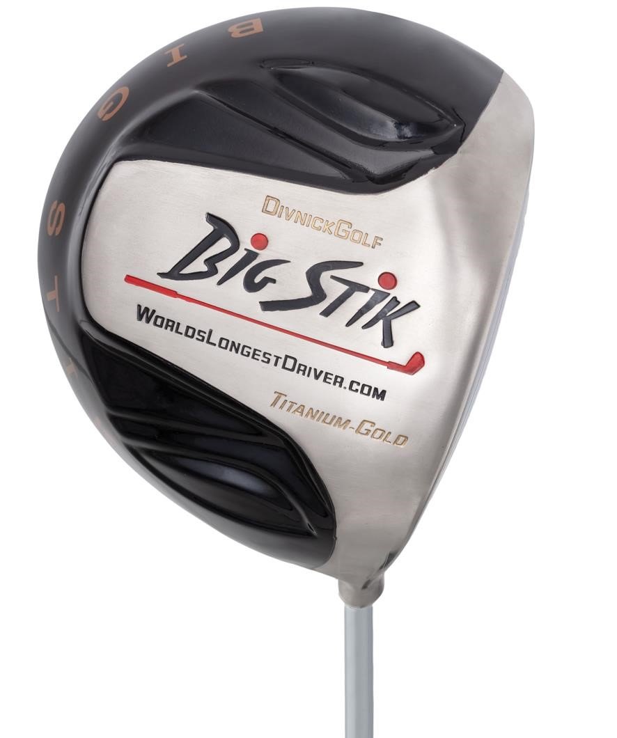 Divnick Golf Big Stik Adjustable telescopic driver, 10.5°, RH, Illegally Large Head