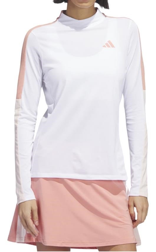 Adidas Nature mock long sleeve heren shirt, wit