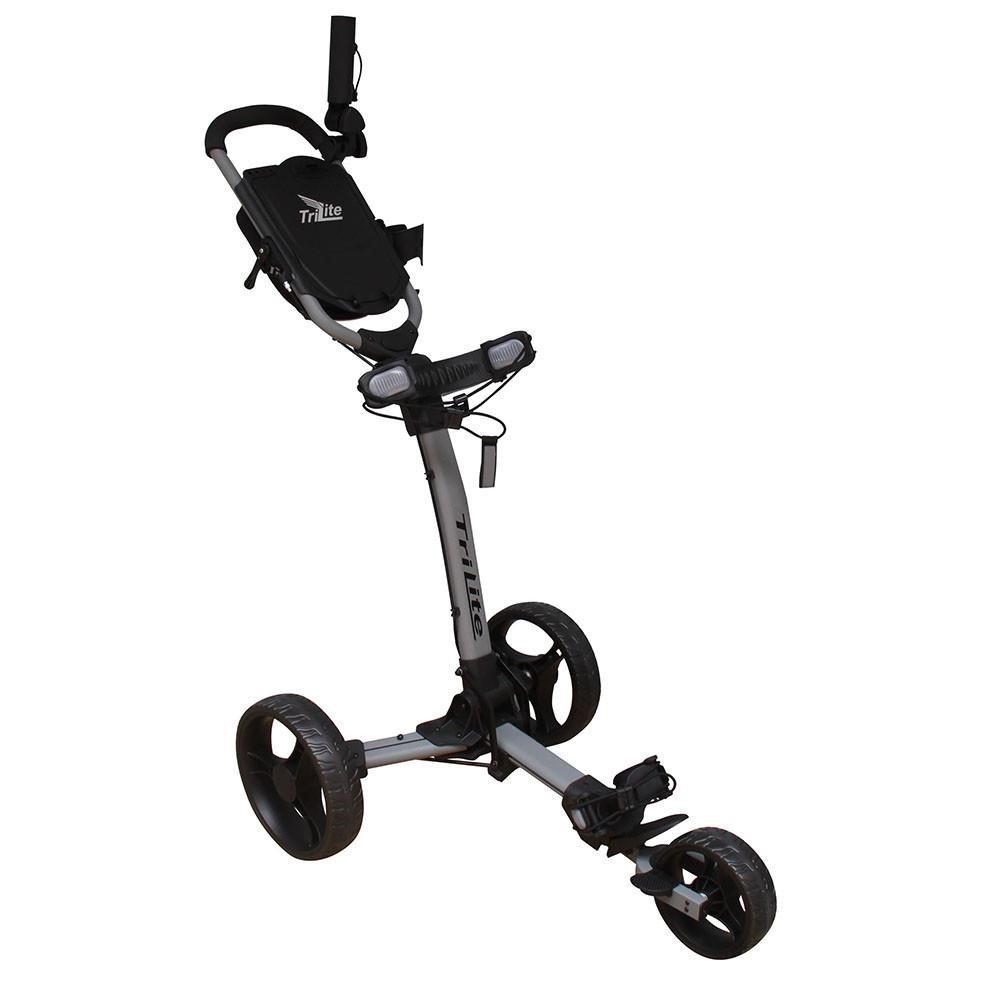 Axglo TriLite handmatige golftrolley, grijs/zwart