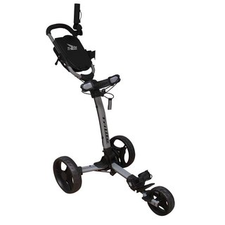 Axglo TriLite handmatige golftrolley, grijs/zwart
