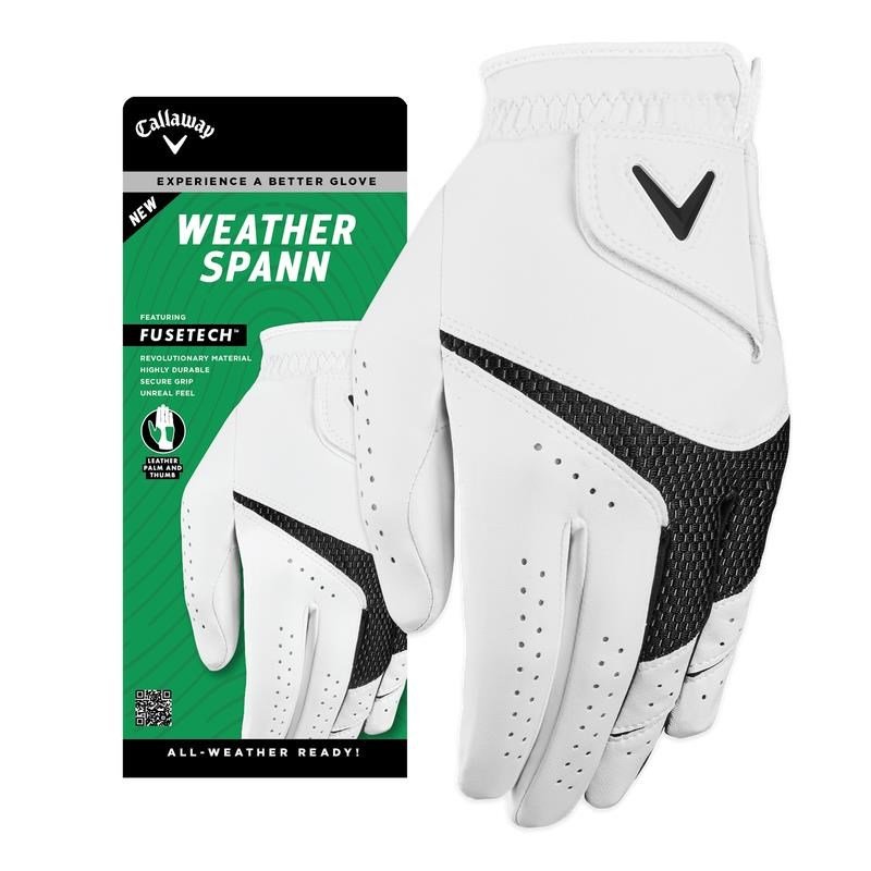 Callaway Weather Spann dames golfhandschoen, wit