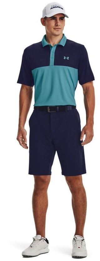 Under Armour Perf 3.0 Color Block heren polo, glacier blue