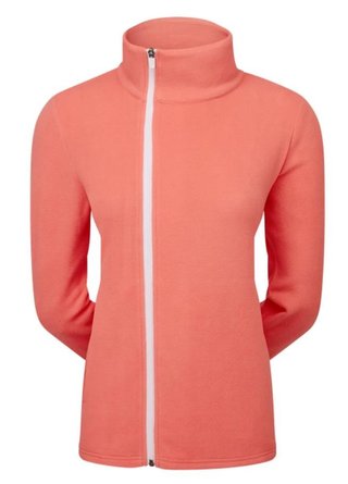 Footjoy Asymmetric Full-Zip Fleece dames sweatshirt, peach