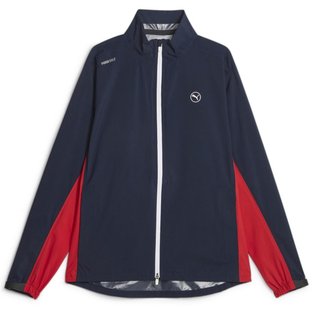 Puma DryLbl Rain heren jack, navy blazer/strong red