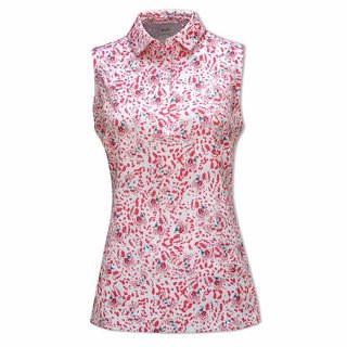 Puma Mattr Mariposa SL dames polo, strawberry burst/bold blue