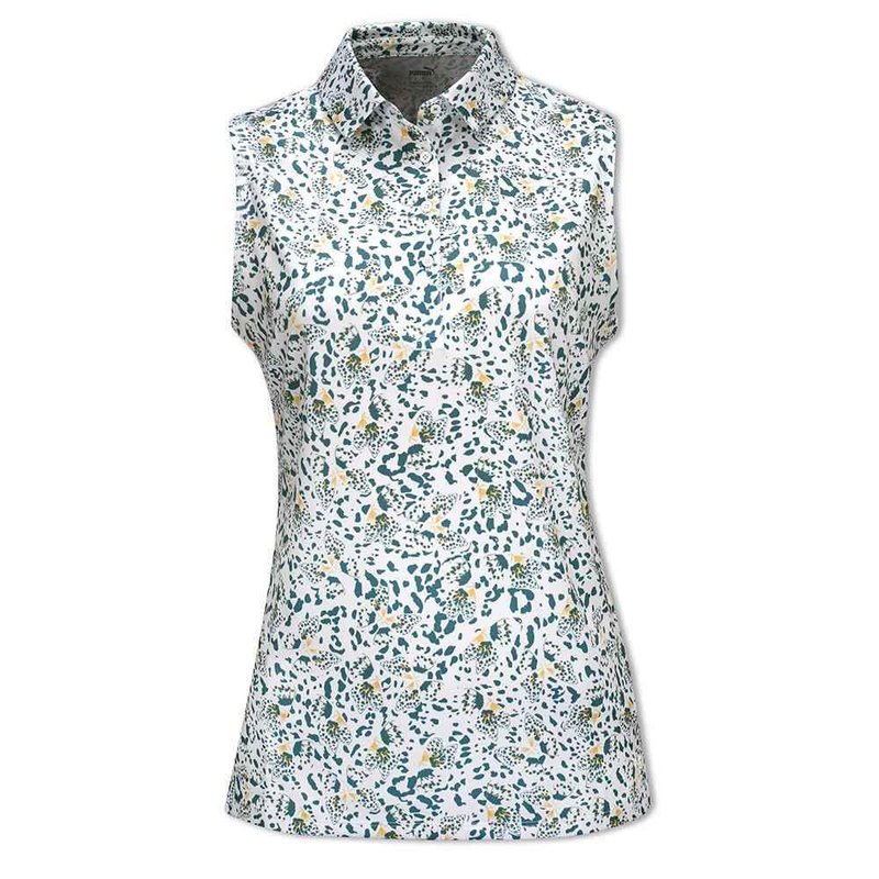 Puma Mattr Mariposa SL dames polo, bold blue/flaxen