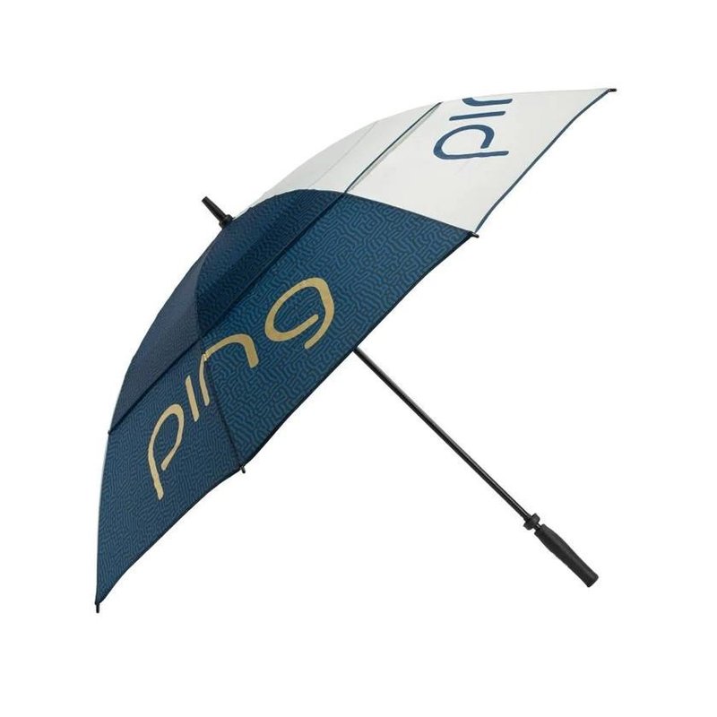 PING Golf Ping G Le3 Double Canopy dames golfparaplu 62", navy/goud