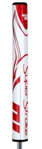 SuperStroke Zenergy Tour 2.0 putter grip, wit/rood