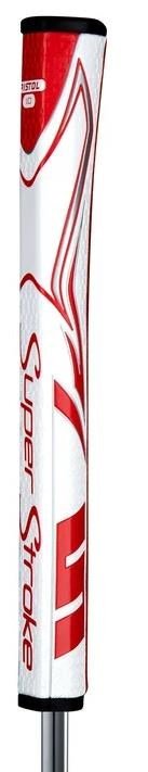 SuperStroke Zenergy Tour 2.0 putter grip, wit/rood