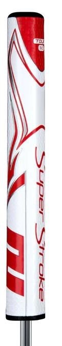 SuperStroke Zenergy Tour 3.0 putter grip, wit/rood