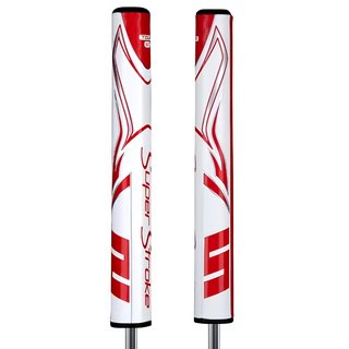 SuperStroke Zenergy Tour 3.0 putter grip, wit/rood
