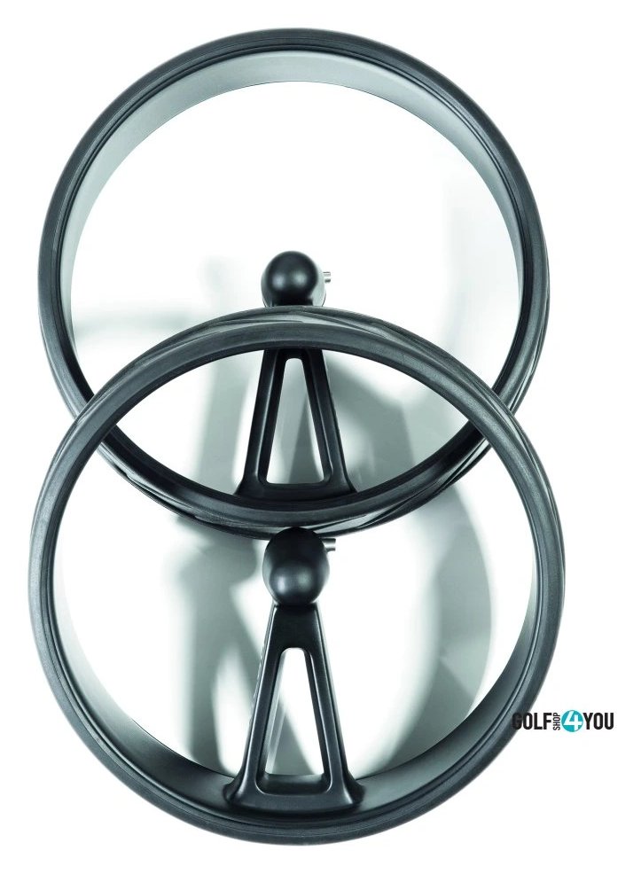 JuCad Complete Wheel Set (3) voor PHANTOM TITAN elektrische trolleys (velgen en banden), titanium