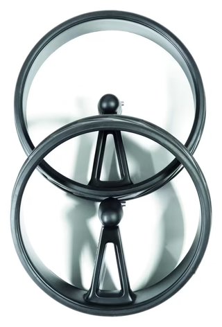 JuCad Complete Wheel Set (3) voor PHANTOM TITAN elektrische trolleys (velgen en banden), titanium