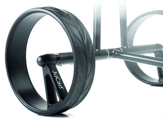 JuCad Complete Wheel Set (3) voor PHANTOM TITAN elektrische trolleys (velgen en banden), titanium