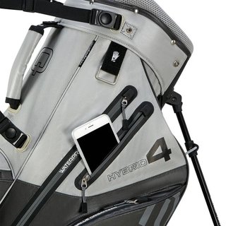 Big Max AQUA Hybrid 4 stand bag, grijs/zilver(zwart)