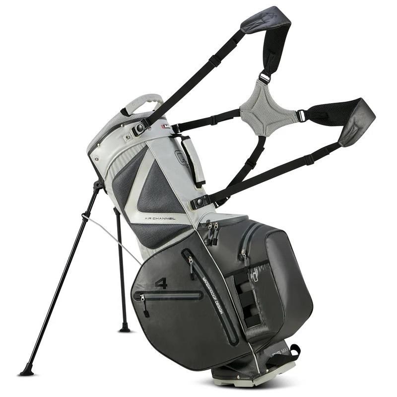 Big Max AQUA Hybrid 4 stand bag, grijs/zilver(zwart)