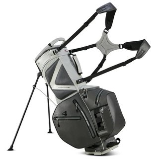 Big Max AQUA Hybrid 4 stand bag, grijs/zilver(zwart)