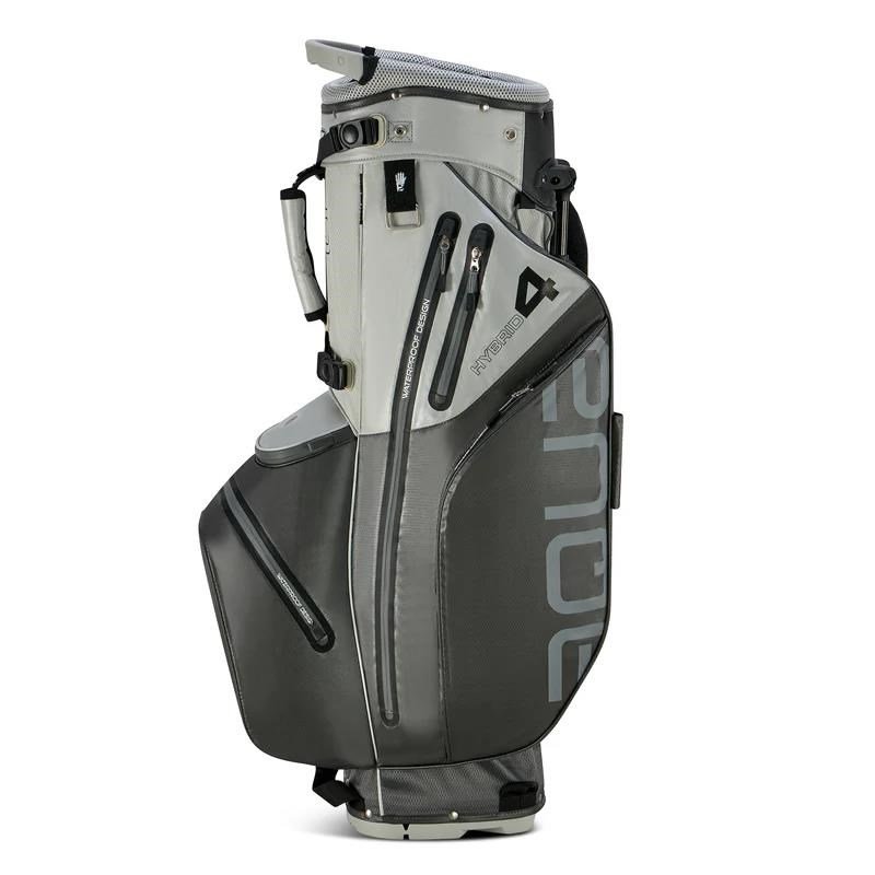Big Max AQUA Hybrid 4 stand bag, grijs/zilver(zwart)