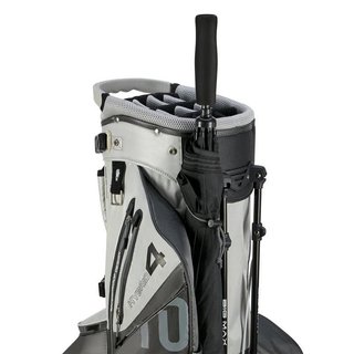 Big Max AQUA Hybrid 4 stand bag, grijs/zilver(zwart)