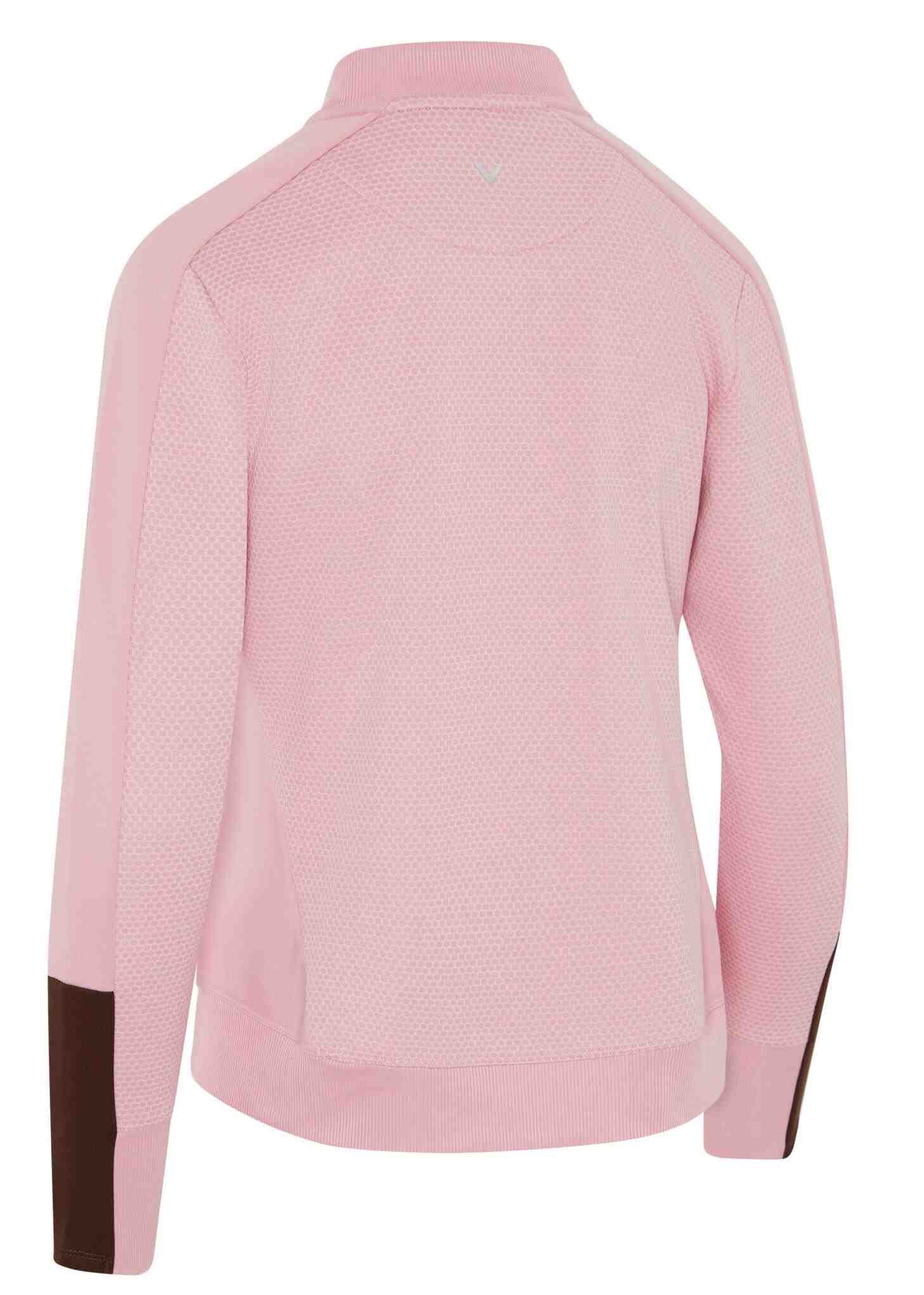 Callaway Heathered Fleece dames sweatshirt, pink nectar