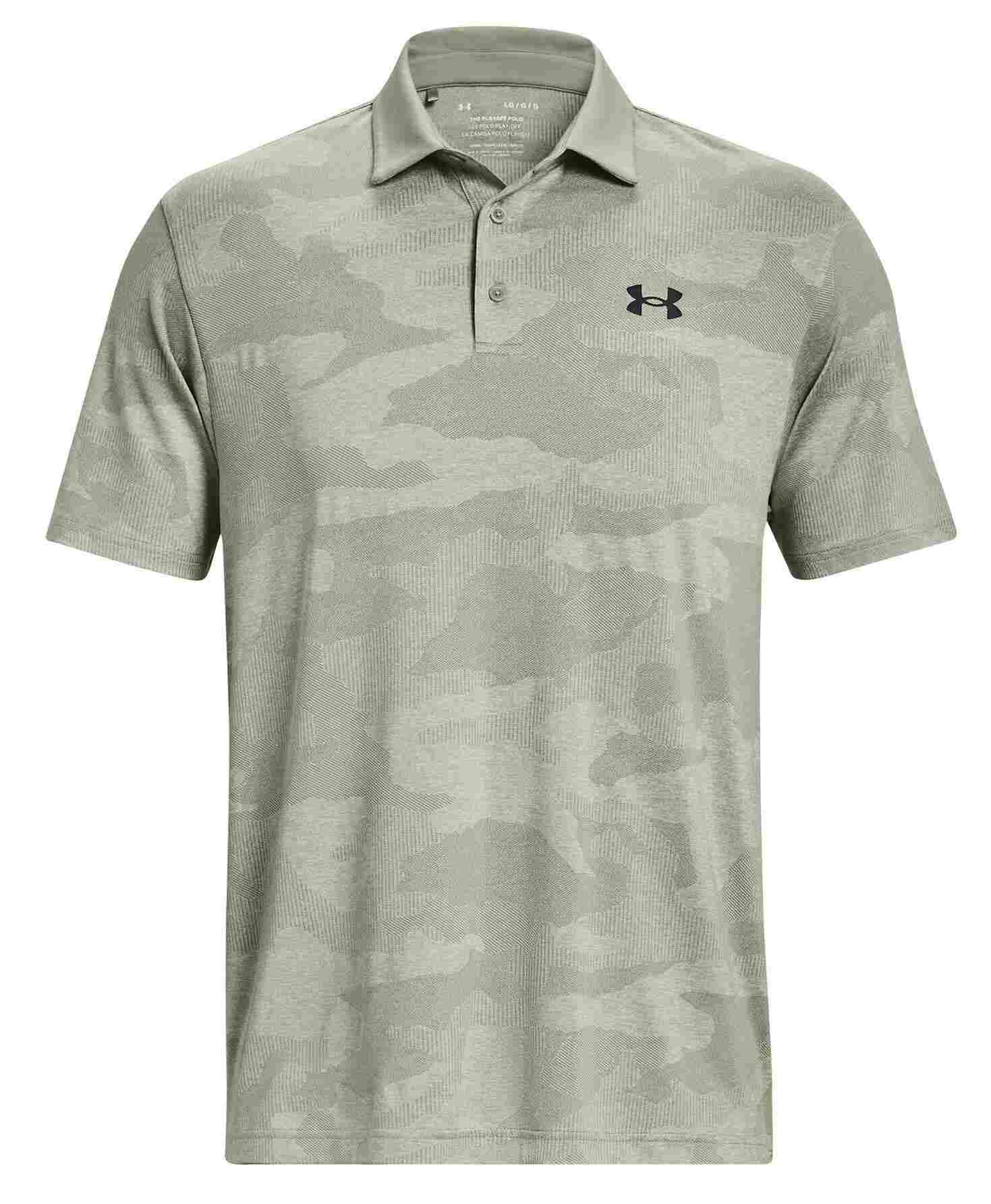 Under Armour Playoff Camo Jacquard heren polo, grove green