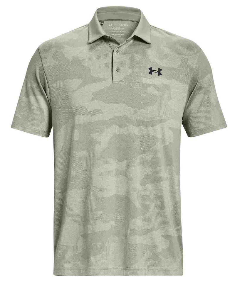 Under Armour Playoff Camo Jacquard heren polo, grove green