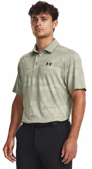 Under Armour Playoff Camo Jacquard heren polo, grove green