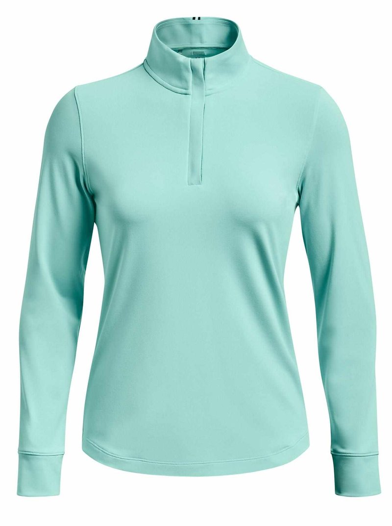 Under Armour Playoff 1/4 Zip dames sweatshirt, neo turquoise