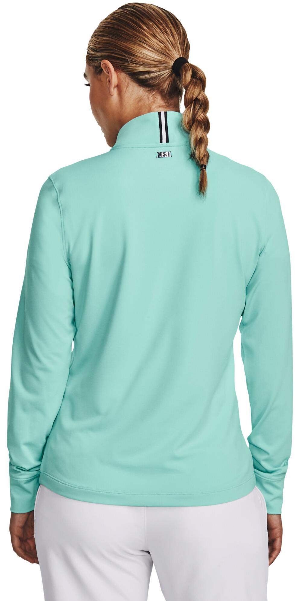 Under Armour Playoff 1/4 Zip dames sweatshirt, neo turquoise