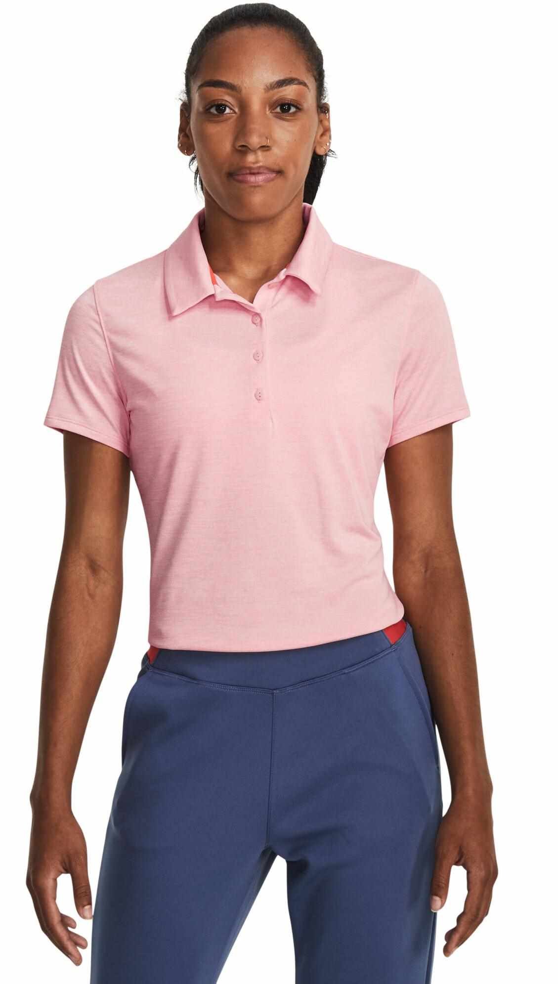 Under Armour Zinger Playoff dames polo, pink fizz