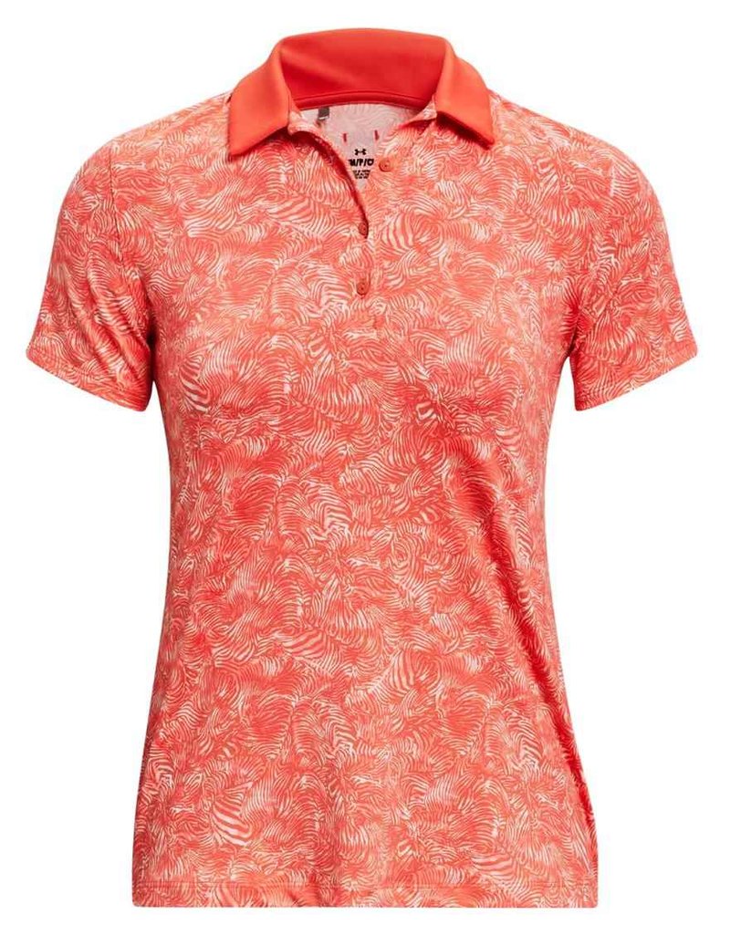 Under Armour Playoff dames polo, venom red/beta