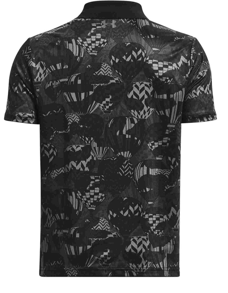 Under Armour Performance Printed junior polo, zwart