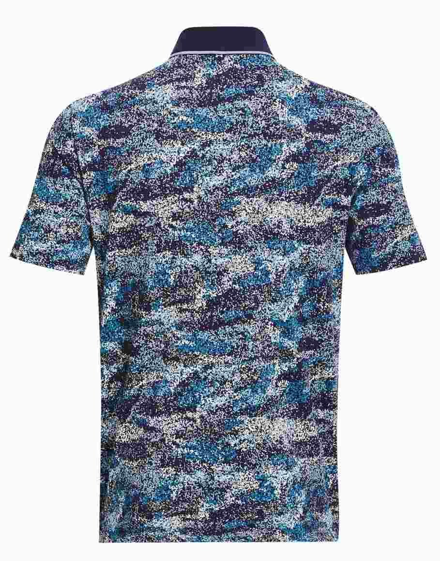 Under Armour Iso-Chill Edge heren polo, midnight navy/blizzard