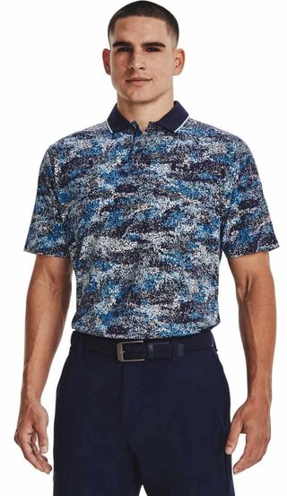 Under Armour Iso-Chill Edge heren polo, midnight navy/blizzard