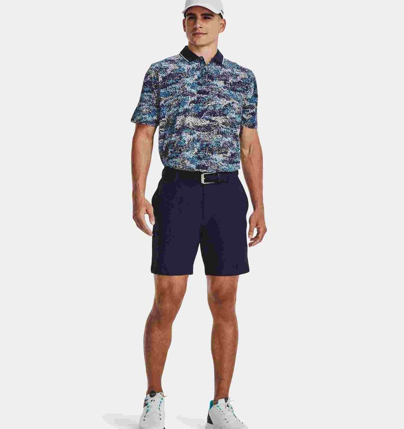 Under Armour Iso-Chill Edge heren polo, midnight navy/blizzard
