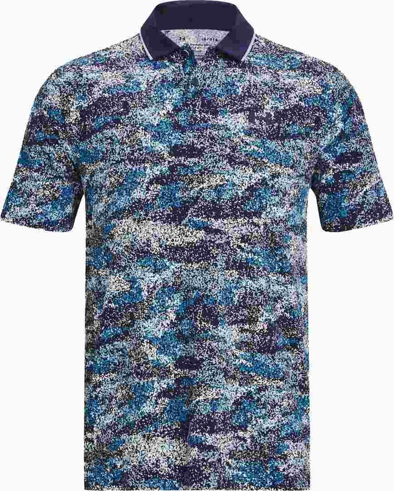 Under Armour Iso-Chill Edge heren polo, midnight navy/blizzard