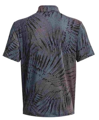 Under Armour Playoff 3.0 Printed heren polo, zwart/fizz pink