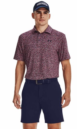 Under Armour Playoff 3.0 Printed heren polo, navy