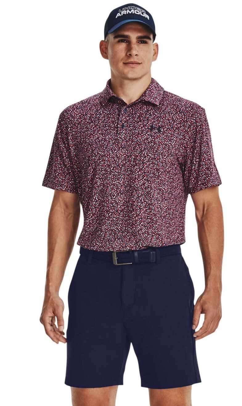 Under Armour Playoff 3.0 Printed heren polo, navy