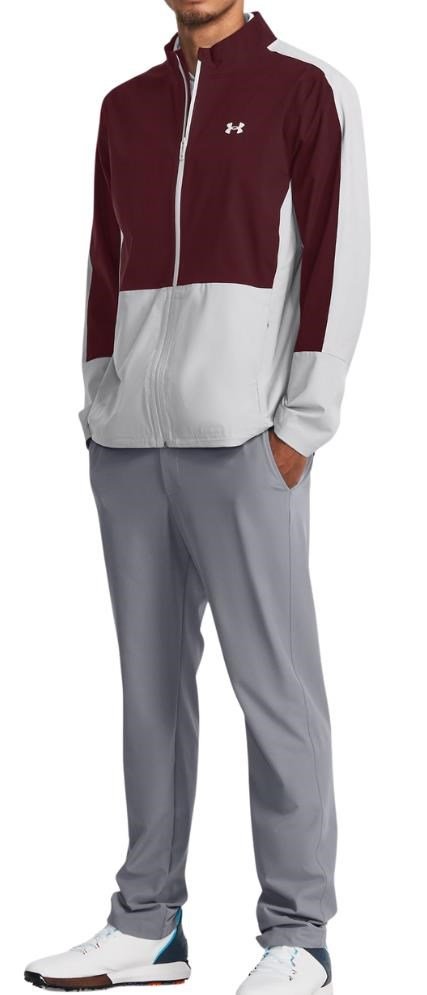 Under Armour Stormproof 3.0 heren jack, dark maroon/mod gray