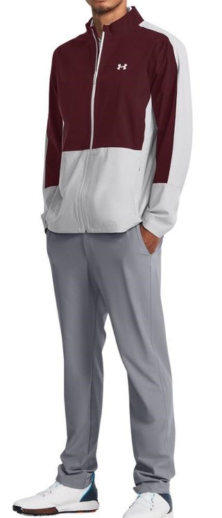 Under Armour Stormproof 3.0 heren jack, dark maroon/mod gray