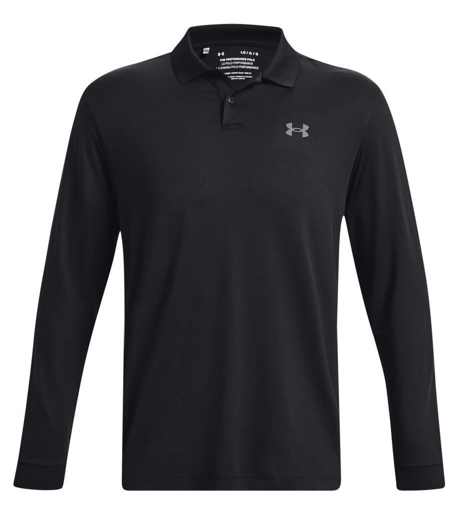 Under Armour Performance 3.0 longsleeve heren t-shirt, zwart