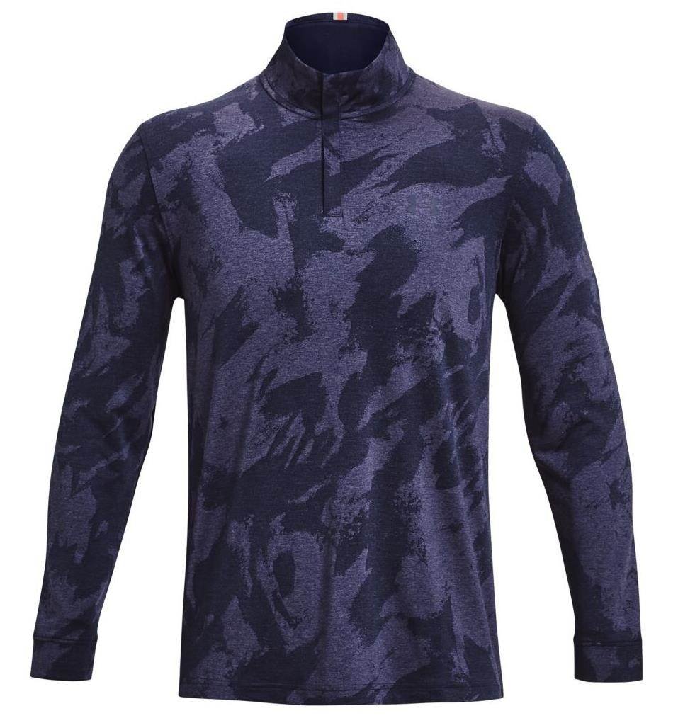 Under Armour Playoff Jacquard 1/4 Zip heren sweater, navy
