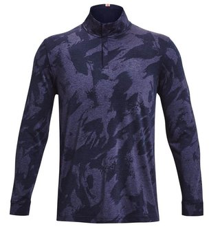 Under Armour Playoff Jacquard 1/4 Zip heren sweater, navy