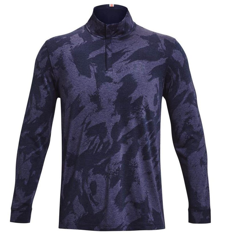 Under Armour Playoff Jacquard 1/4 Zip heren sweater, navy