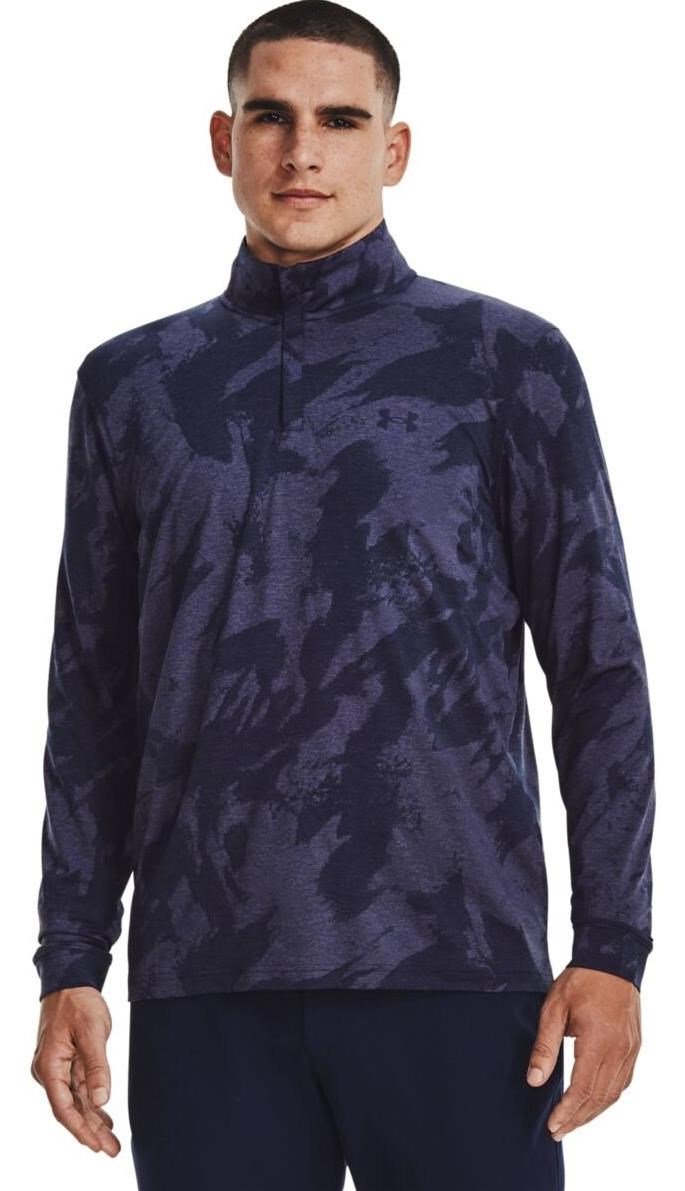 Under Armour Playoff Jacquard 1/4 Zip heren sweater, navy