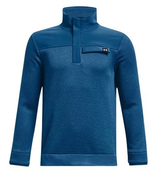 Under Armour Sweaterfleece 1/2 Zip junior sweater, varsity blue/halo gray