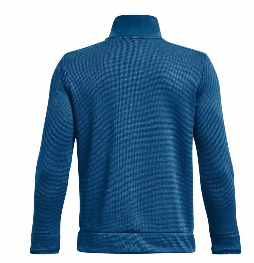 Under Armour Sweaterfleece 1/2 Zip junior sweater, varsity blue/halo gray