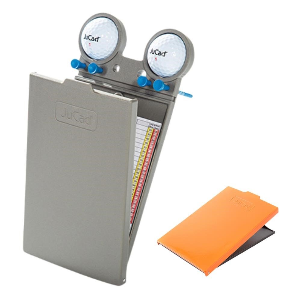JuCad GRP scorekaarthouder, titanium/oranje