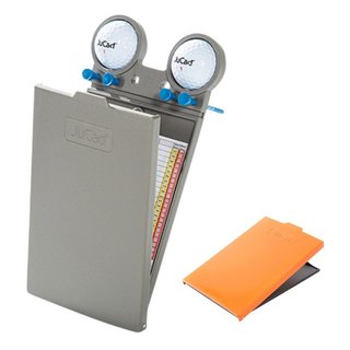 JuCad GRP scorekaarthouder, titanium/oranje